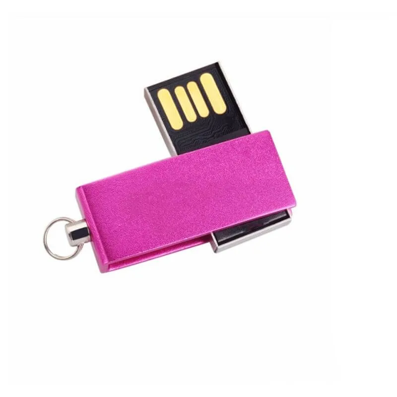 Metal giratorio Mini Twister unidades Flash USB 2.0 con logo personalizado