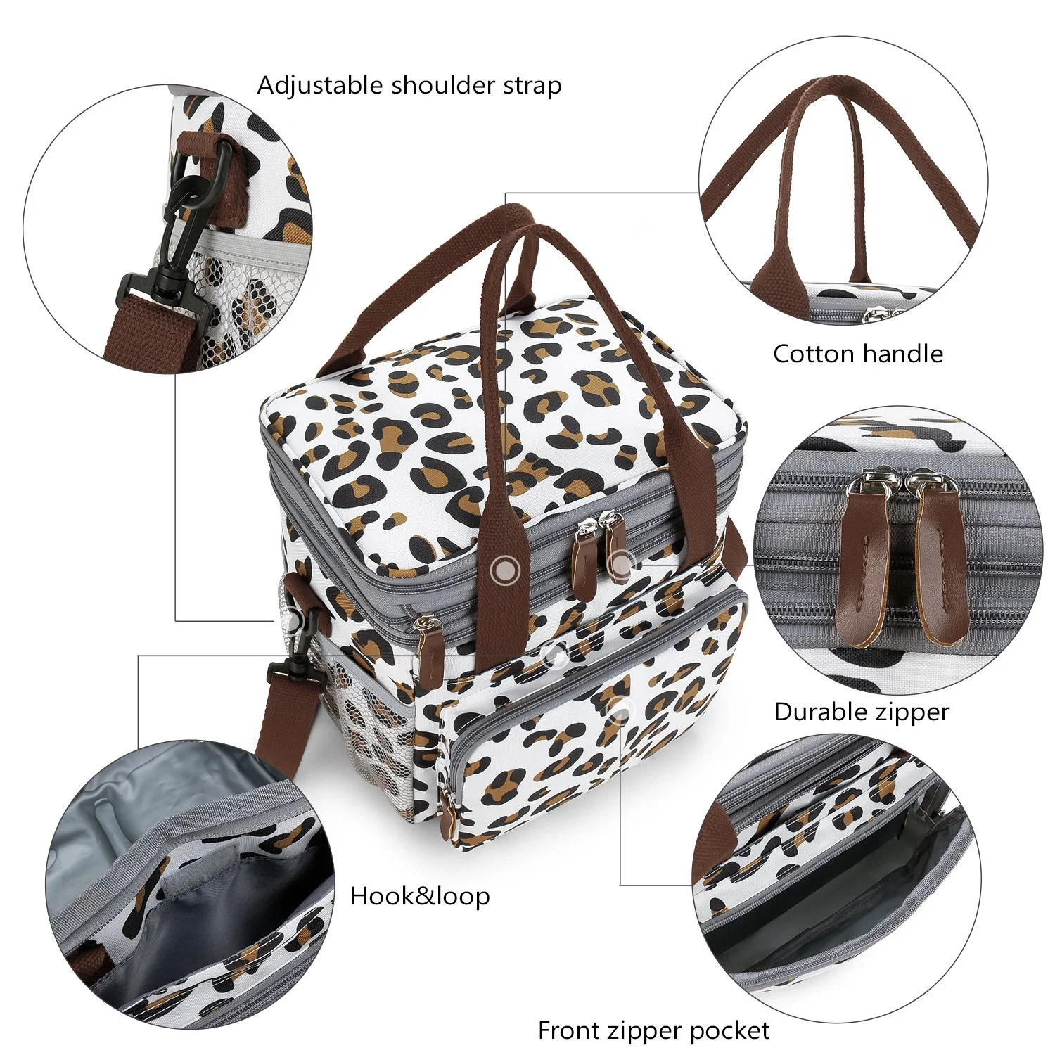 Impermeable popular Oxford Insulated nevera Bolsa de picnic térmico de la bolsa