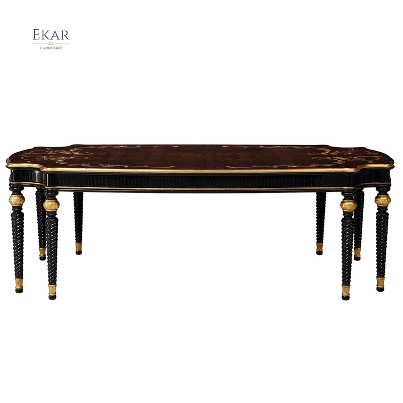 Роскошный винтажный столик с длинным деревянным столиком - столовая Мебель обеденный стол современный обеденный стол