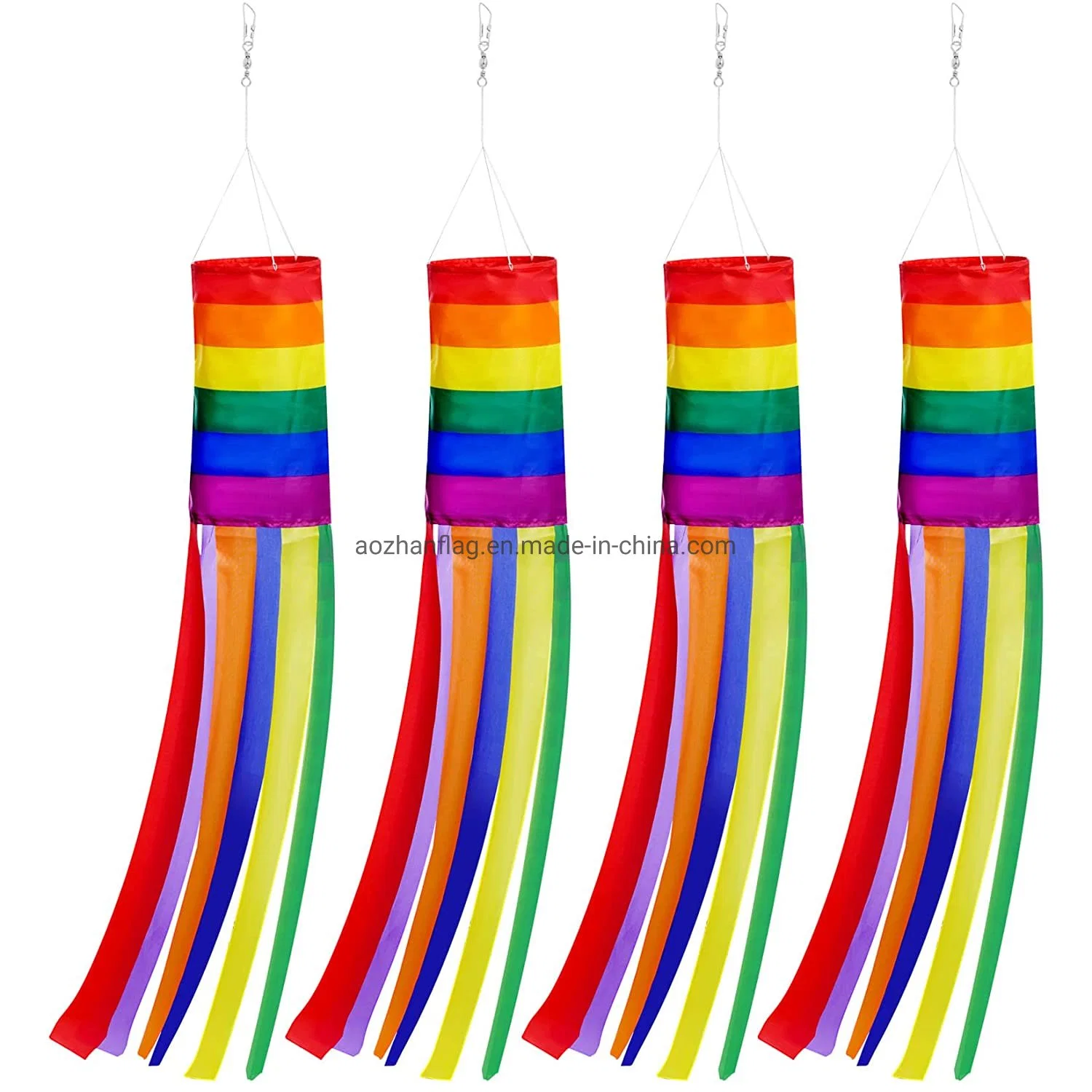 Custom Car Windsock Flags Halloween Windsocks Flag Rainbow Wind Flag Banner