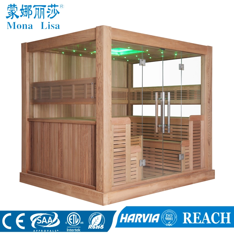 Multi-User Type Luxury 8-10 People Wooden Sauna Room (M-6046)