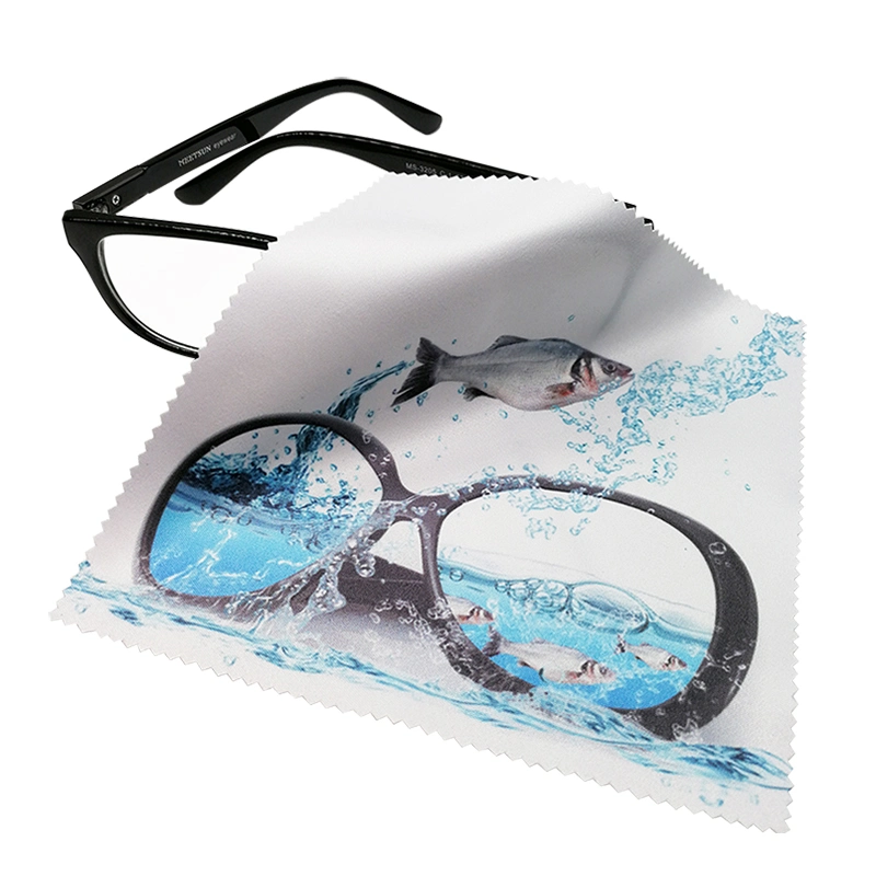 Custom Printing Microfiber Glasses Lens Wipe Cleaning Cloth