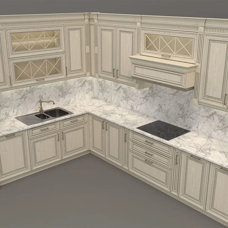 China Supplier Custom Wood Kitchen Cabinets Trade Modern Fitted Complete Kitchens Design Units