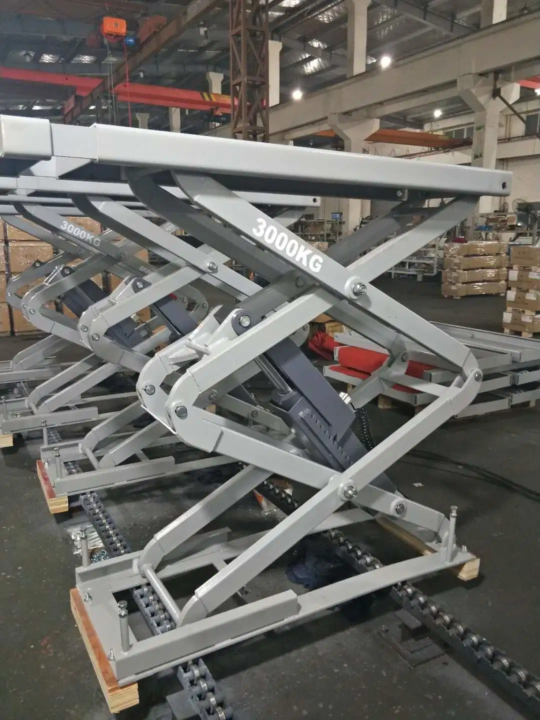 3000kgs Underground Installed Full Rise Scissor Car Hoist Lift for Garage