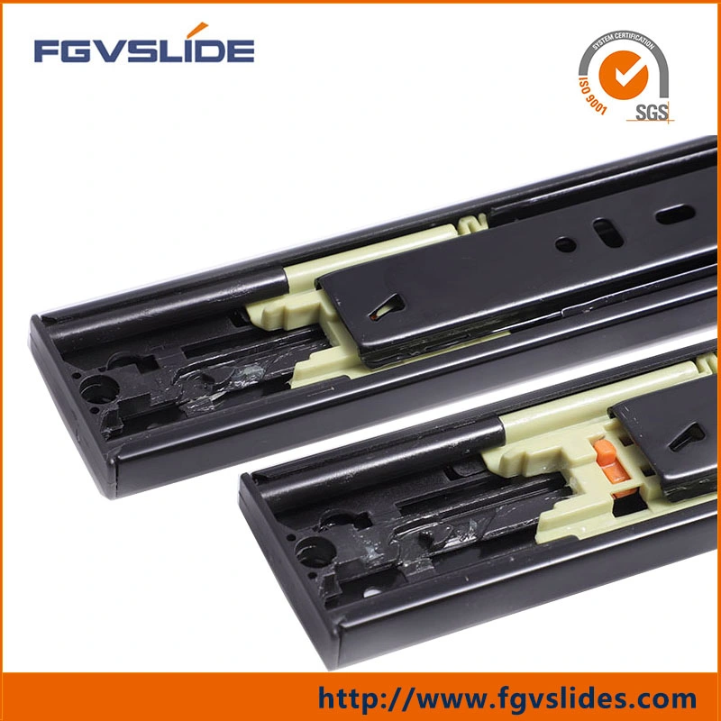Linear Iron Fifan 1pair in 1 Polybag, 15pairs/Carton Tandem Box European Drawer Slide