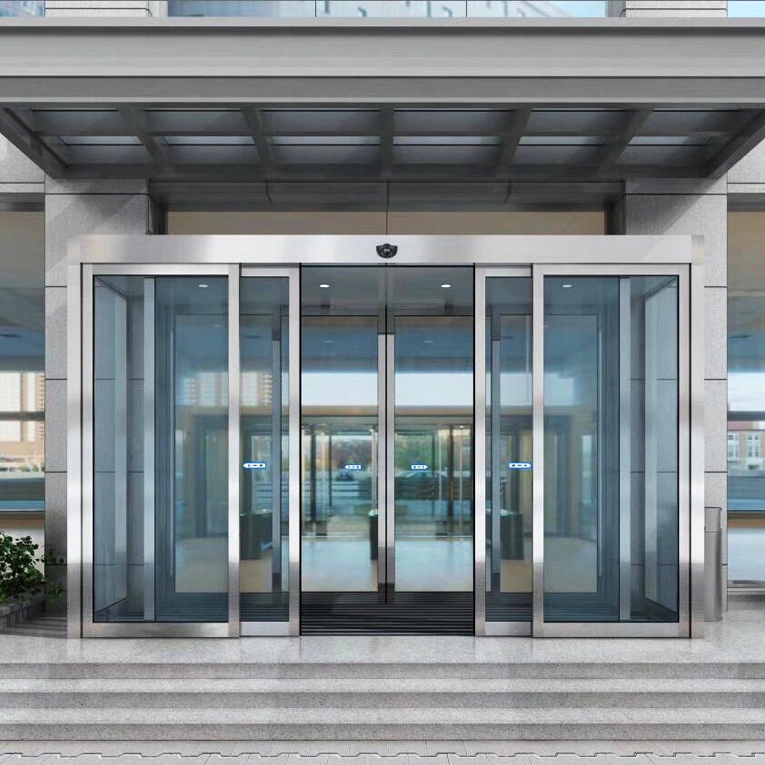 Electric Glass Induction Door Automatic Glass Sliding Door for Hotel Office Building