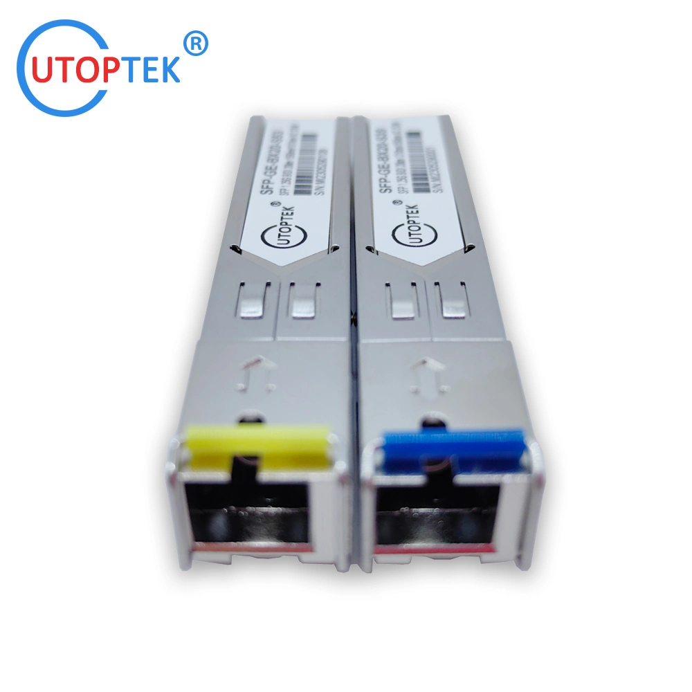 100% وحدة SFP جديدة 1.25 g Sc Bidi SFP 3 km جهاز الإرسال والاستقبال الضوئي 1g SFP لـ Cisco/Huawei/Juniper/HP