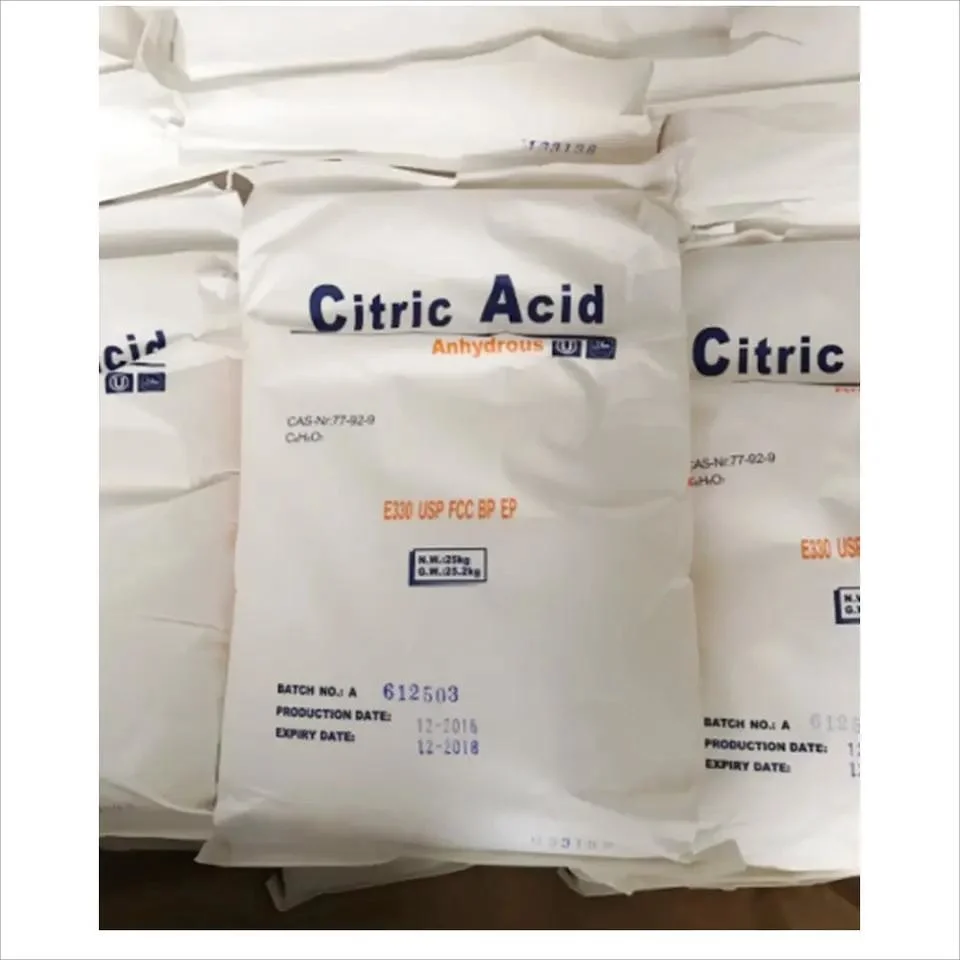 Hot Sales Factory Price High Purity Citric Acid Anhydrous