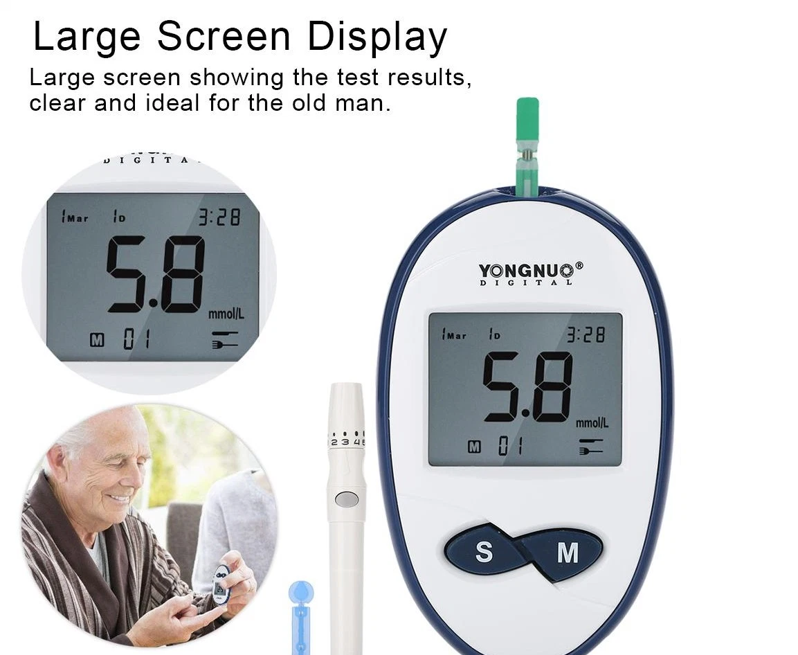 Basic Clinical Blood Sugar Test Blood Glucose Meter System Monitor