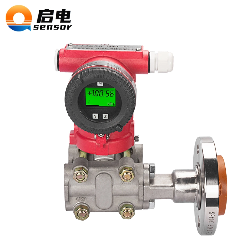 3051 Differential Pressure Transmitter 4 20mA Capacitive Pressure Transducer 0-10PA 0-3MPa High Precision Monocrystalline Silicon Pressure Sensor Flange