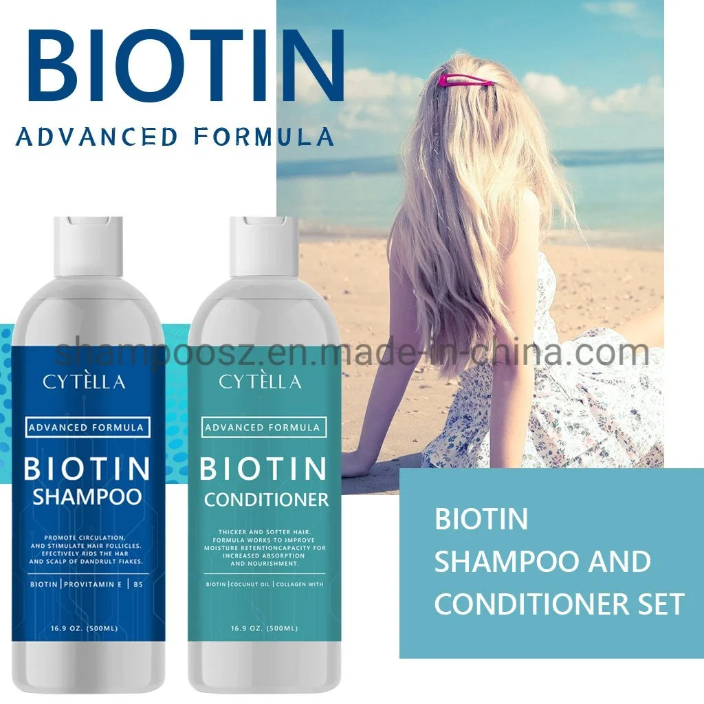 Promote Circul Ation and Stimulate Hair Follicles Advanced Formul a Biotin Shampoo and Conditioner Set