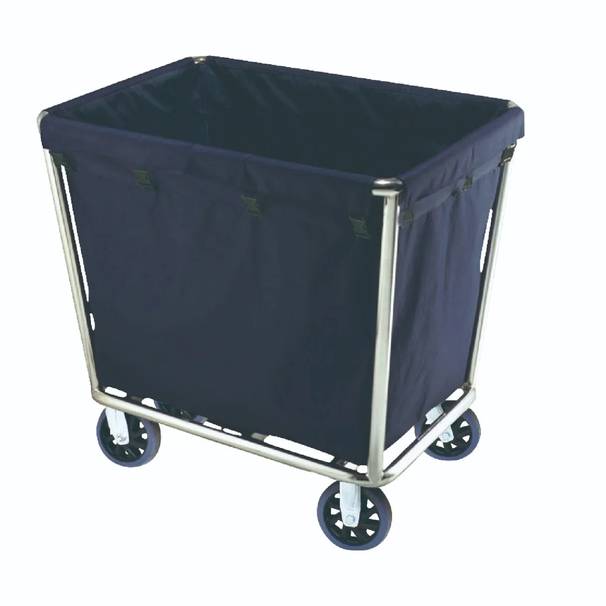 Maid Cart Stainless Steel Hotel Handrail Linen Trolley / Laundry Trolley Fw-13A