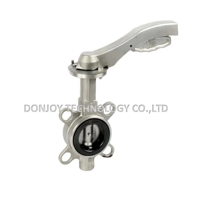 Industrial Grade Stainless Steel Manual Wafer Butterfly Control Valve