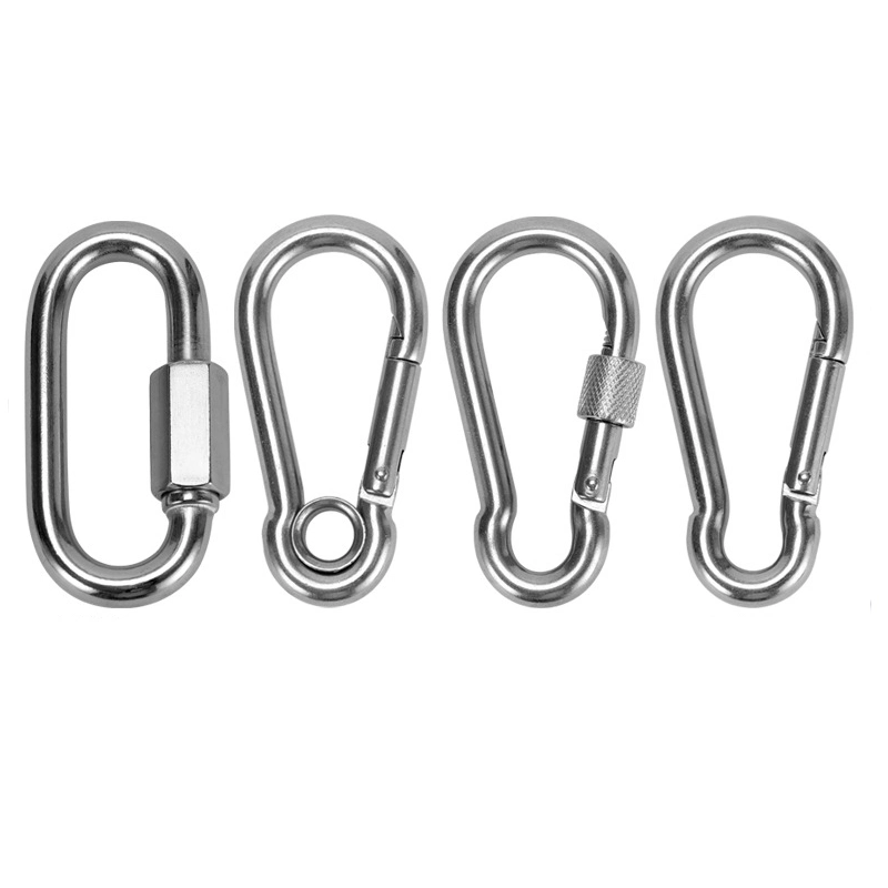 120mm Metal Stainless Steel Spring Marine Hardware Flat Snap Hook