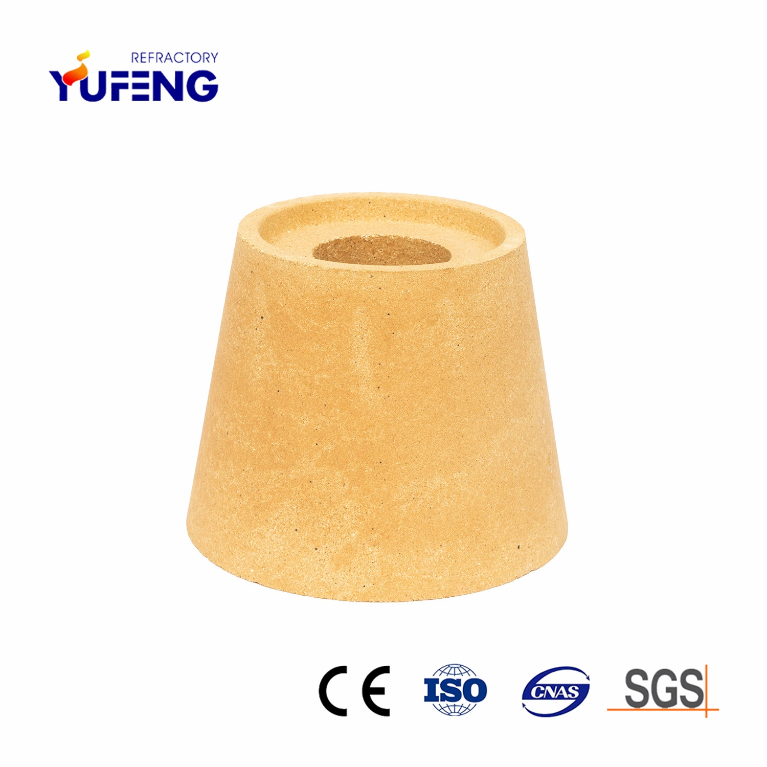 Bottom Pouring Hollowware Casting Iron Refractory Alumina Bauxite/Fire Clay Funnel Brick