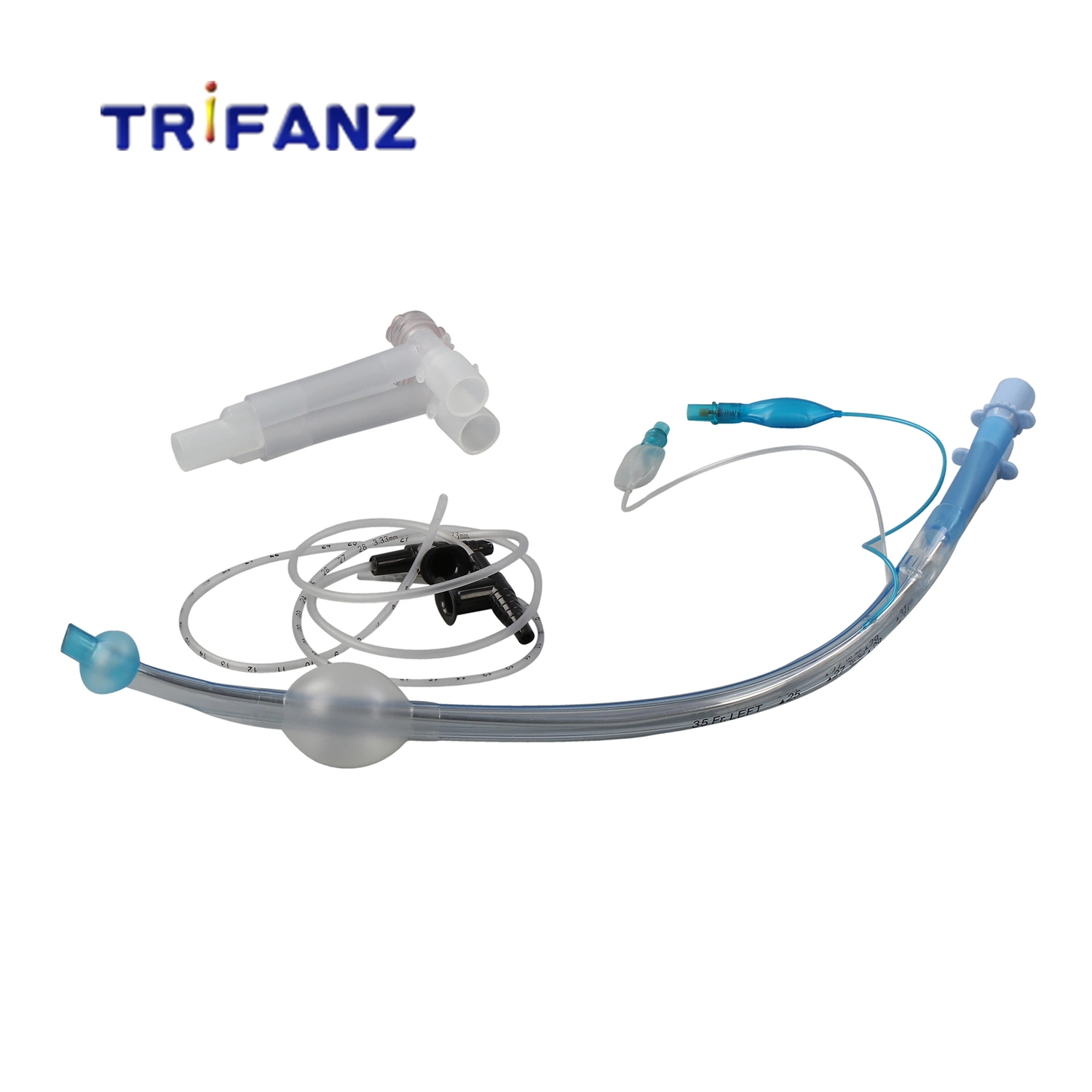 High Quality Double Lumen Endobronchial Tube with Stylet Endotracheal Tube 26fr-41fr Left or Right Medical Supply Available with Left-Sided and Right-Sided Type