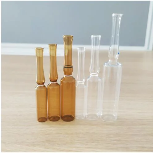 3mL Ampues de vidrio transparente DOT con impresión para uso por inyección