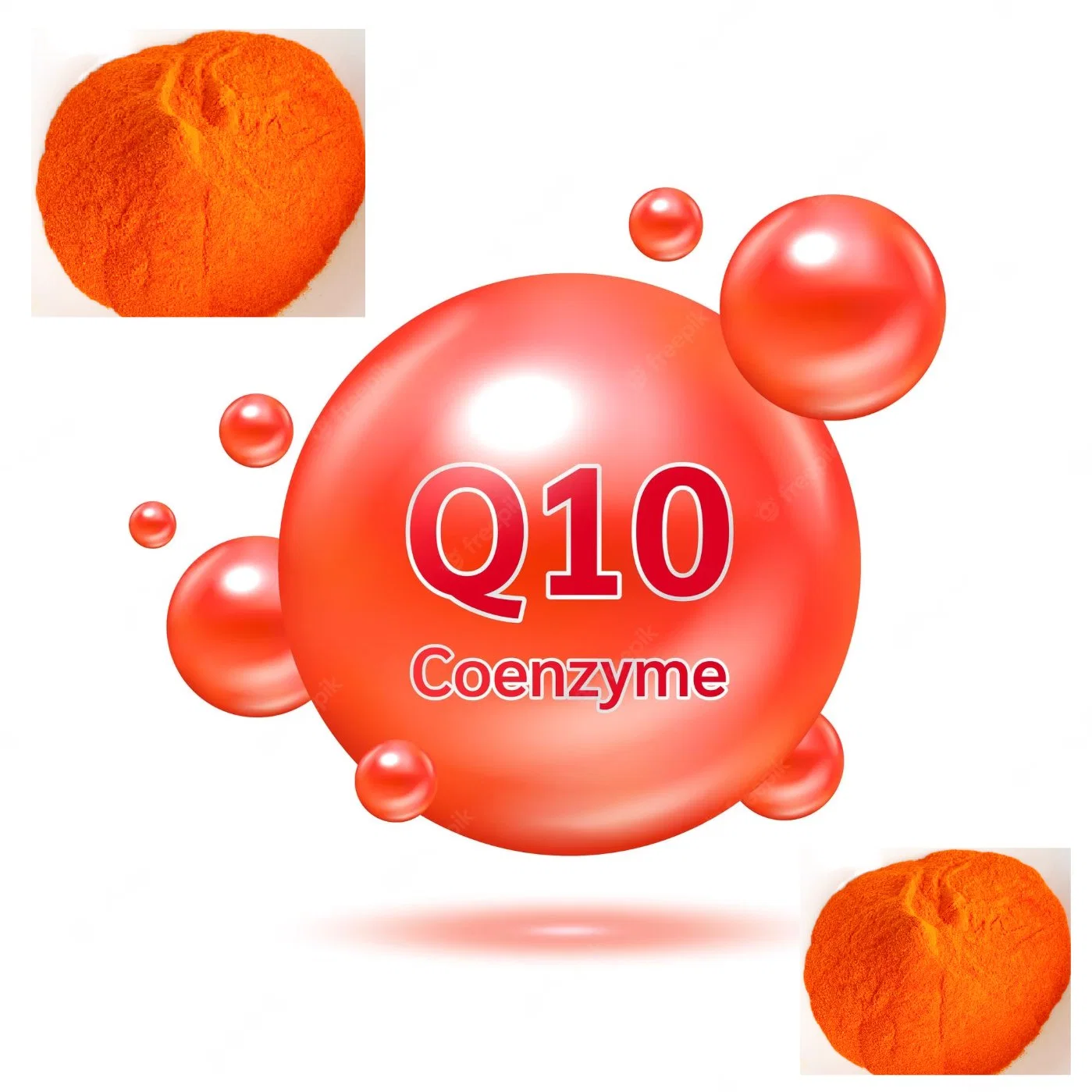 Suplemento 99% de Coenzyme Q10 em pó