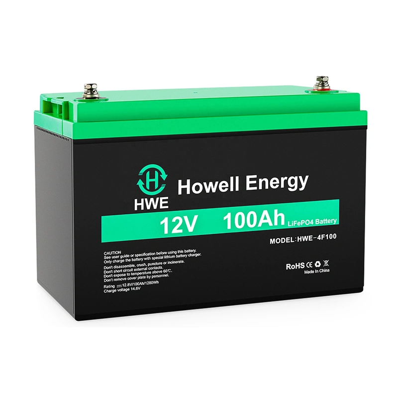 HWE Deep Cycle Solar Li-Ionen-Akkupack 12V 24V 48V 50Ah 100Ah 120ah 150ah 200Ah 300ah LiFePO4 Lithium-Ionen-Akku Akku für RV Golfwagen