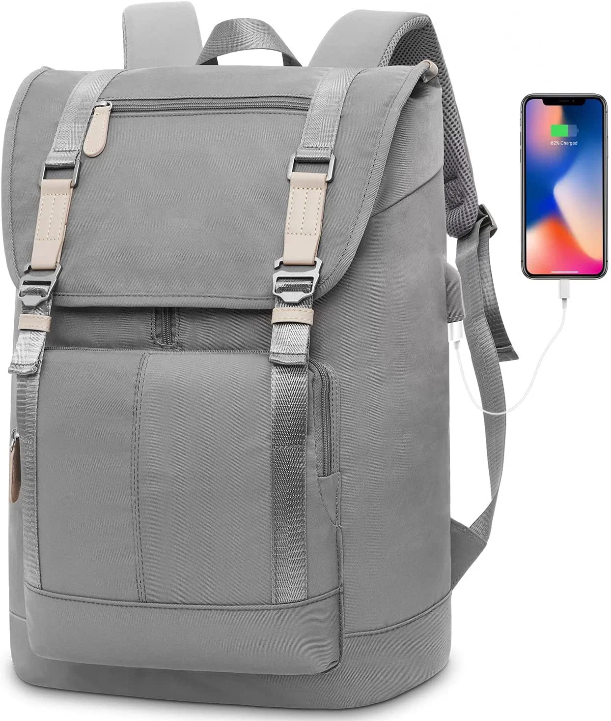 17 Inch Laptop Backpack with USB Charging Port, School Backpack