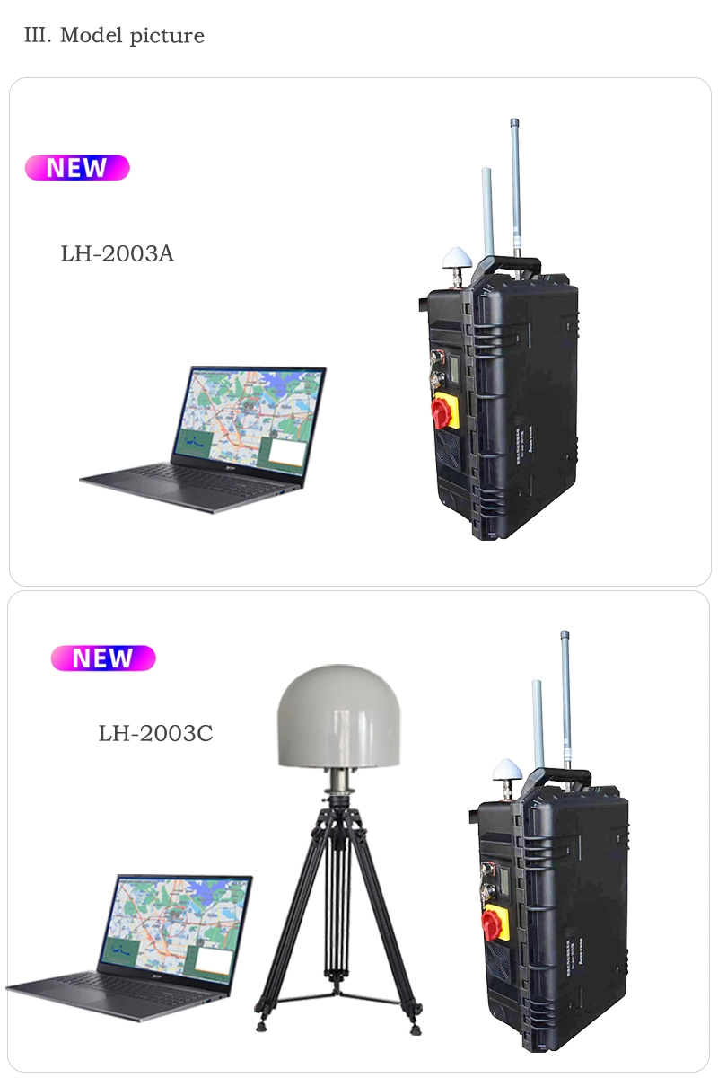 LH-2003 GPS de la defensa de la señuelo de la navegación del Drone portátil