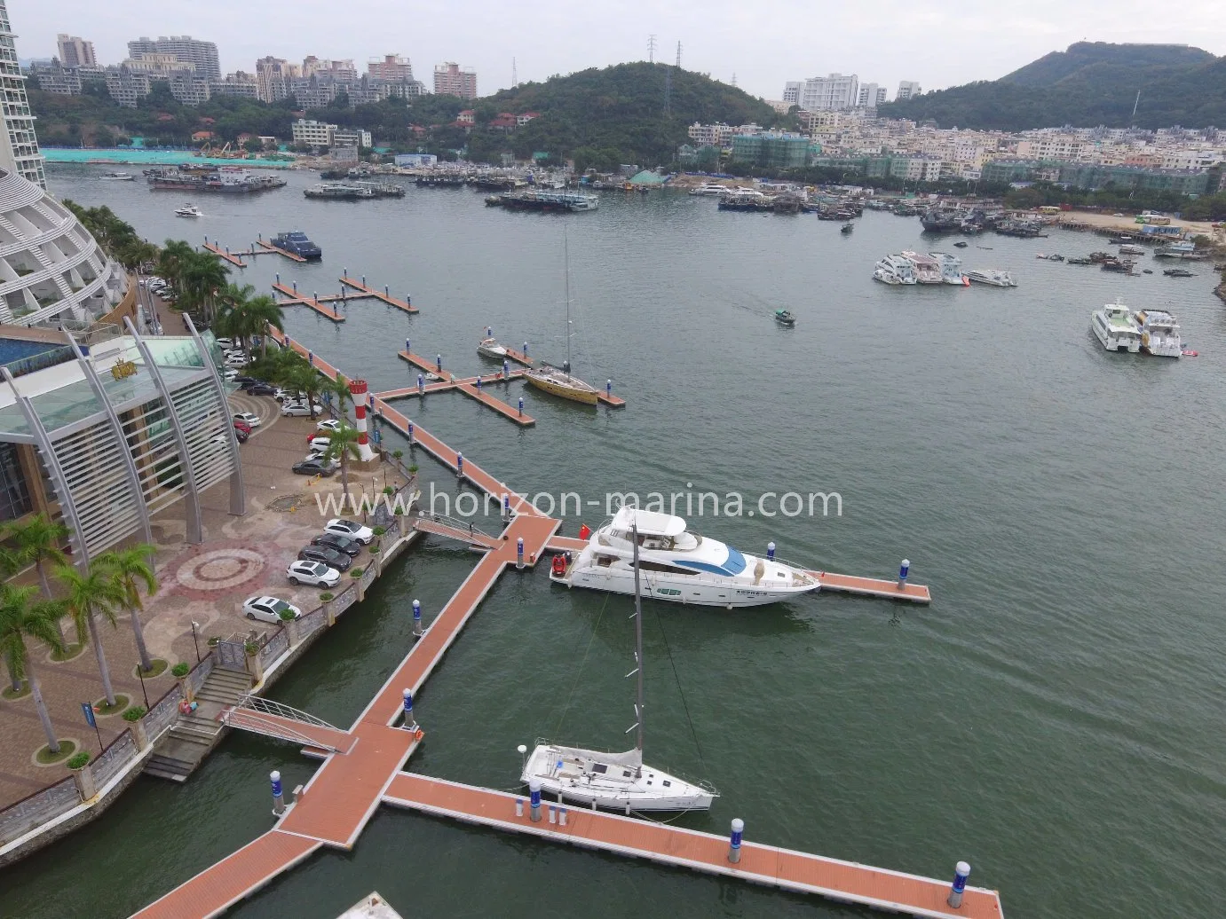 Barco Marino resistente aluminio 6061 T6 Dique Flotante Venta caliente pontón flotante muelle Marina