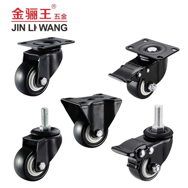 Experienced Factory Hardware Manufacturer Heavy Duty Industry Caster Wheel Hospital Medical Plastic Wheel Fixed Swivel Castor Rotating Brake Industrial Caster