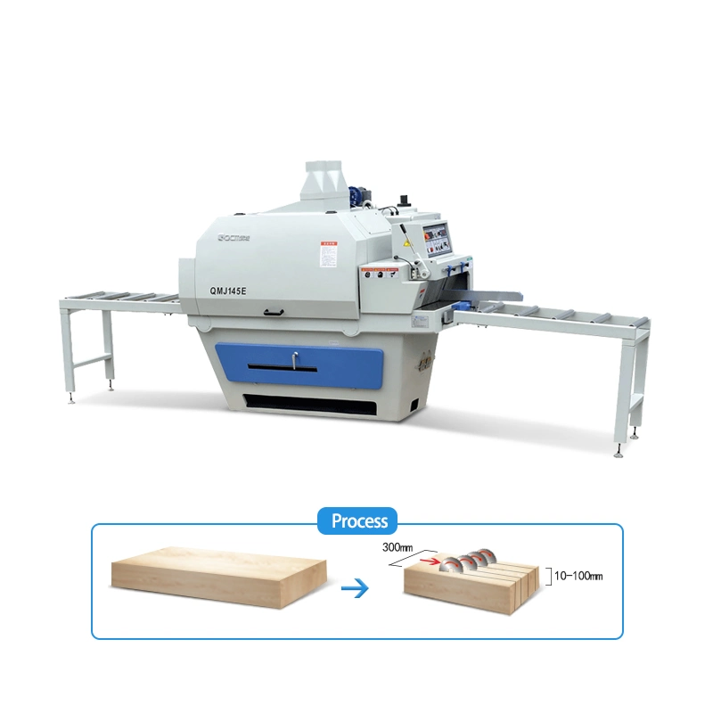 QMJ145E Multi Blade Rip Saw Woodworking Machinery Made In China Factory Manufacture Supplier Wood Panel Edge Trimming Saw Multi-ripping