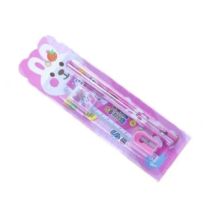 Very Cheap 5PCS Stationery Set for Promotion Kids and School