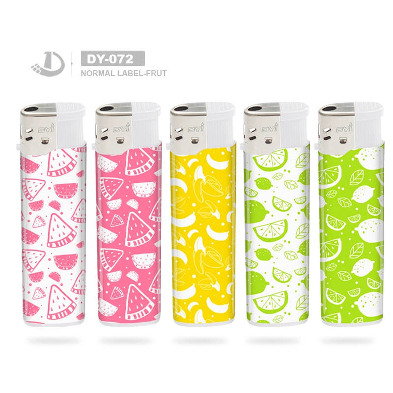 Dongyi High Quality Colorful Hot Selling Plastic Cigarette Electric Gas Lighter