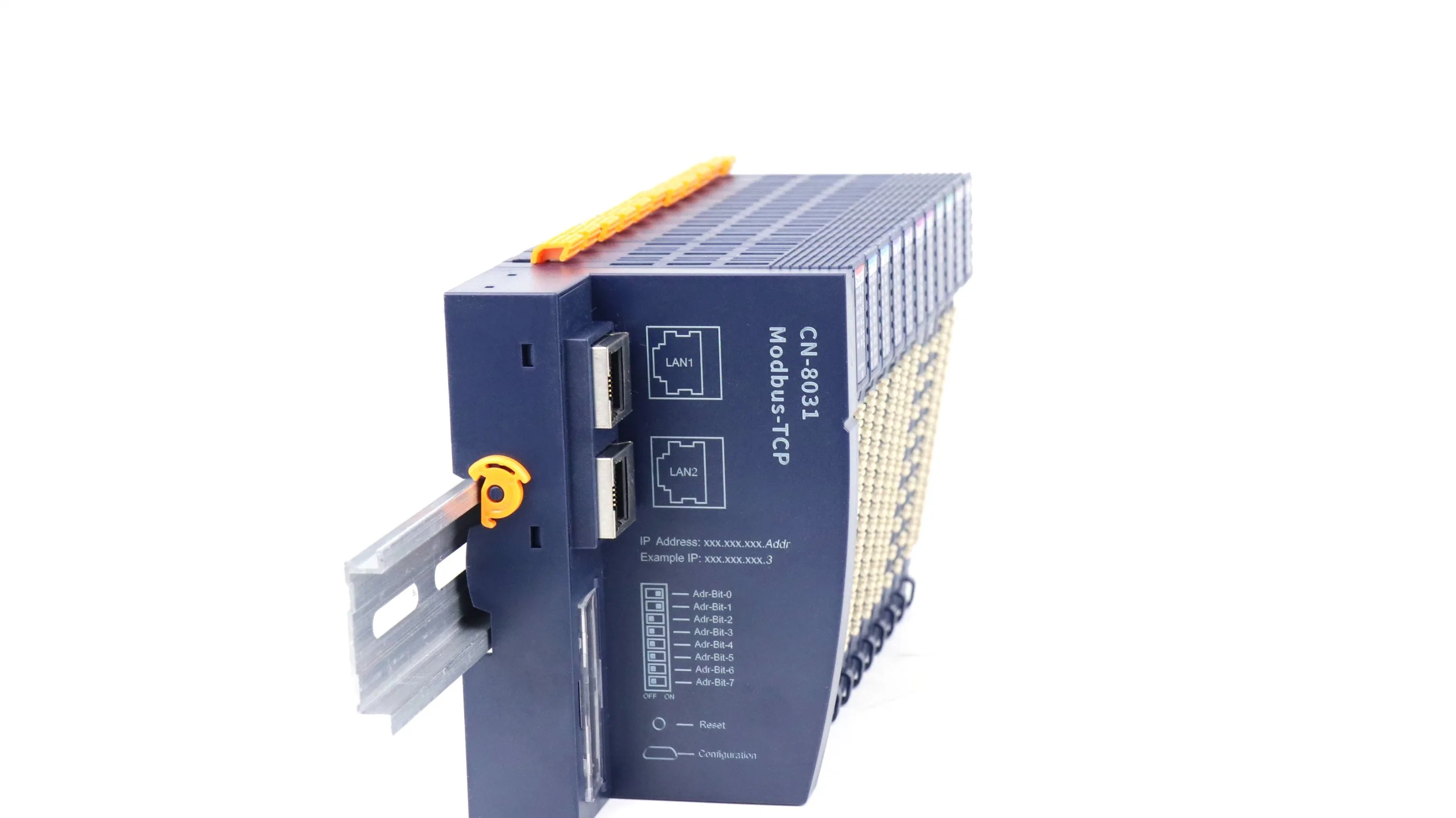 Distributed Io Module 8 Channels Voltage Output for Automatic Machinery Controlling, 0~5VDC, -5~5VDC, 0~10VDC, -10~10VDC, 16 Bits, Single-End