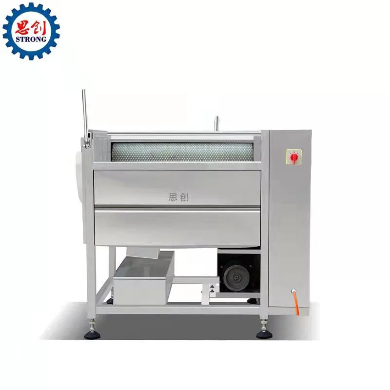 Industrielle Bürsten Reinigung Ingwer Waschen Peeling Maschine Karotte Peeler Maschine