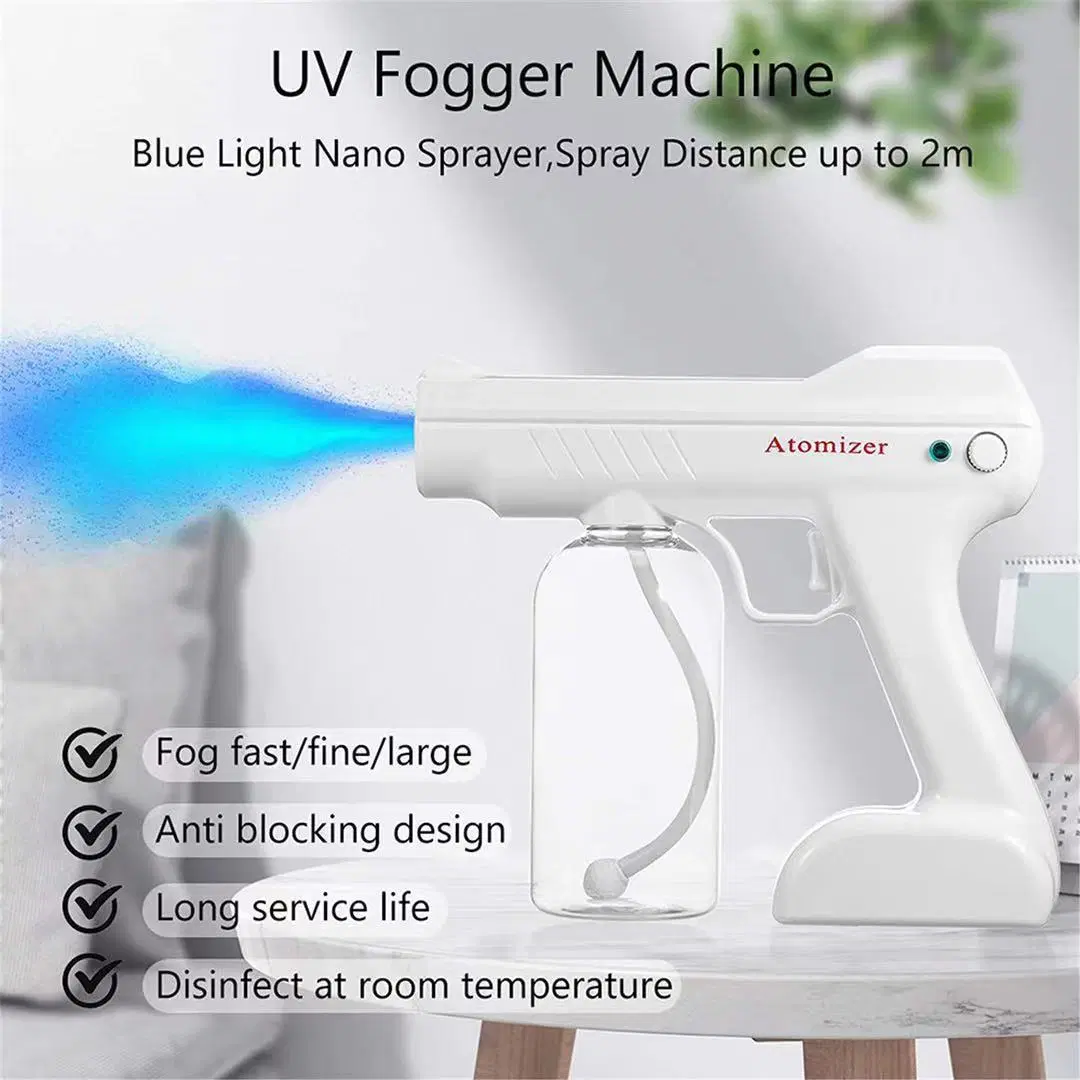 Elektrische Spritze Ultraviolett Fogger Maschine Zerstäuber Tragbare Spritze Pistole Nano Blue Ray Zerstäuber Sterilisator UV
