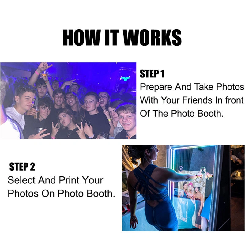 Cheap Price Portable Photobooth Kiosk Machine 2023 Selfie Magic Mirror Photo Booth for Sale