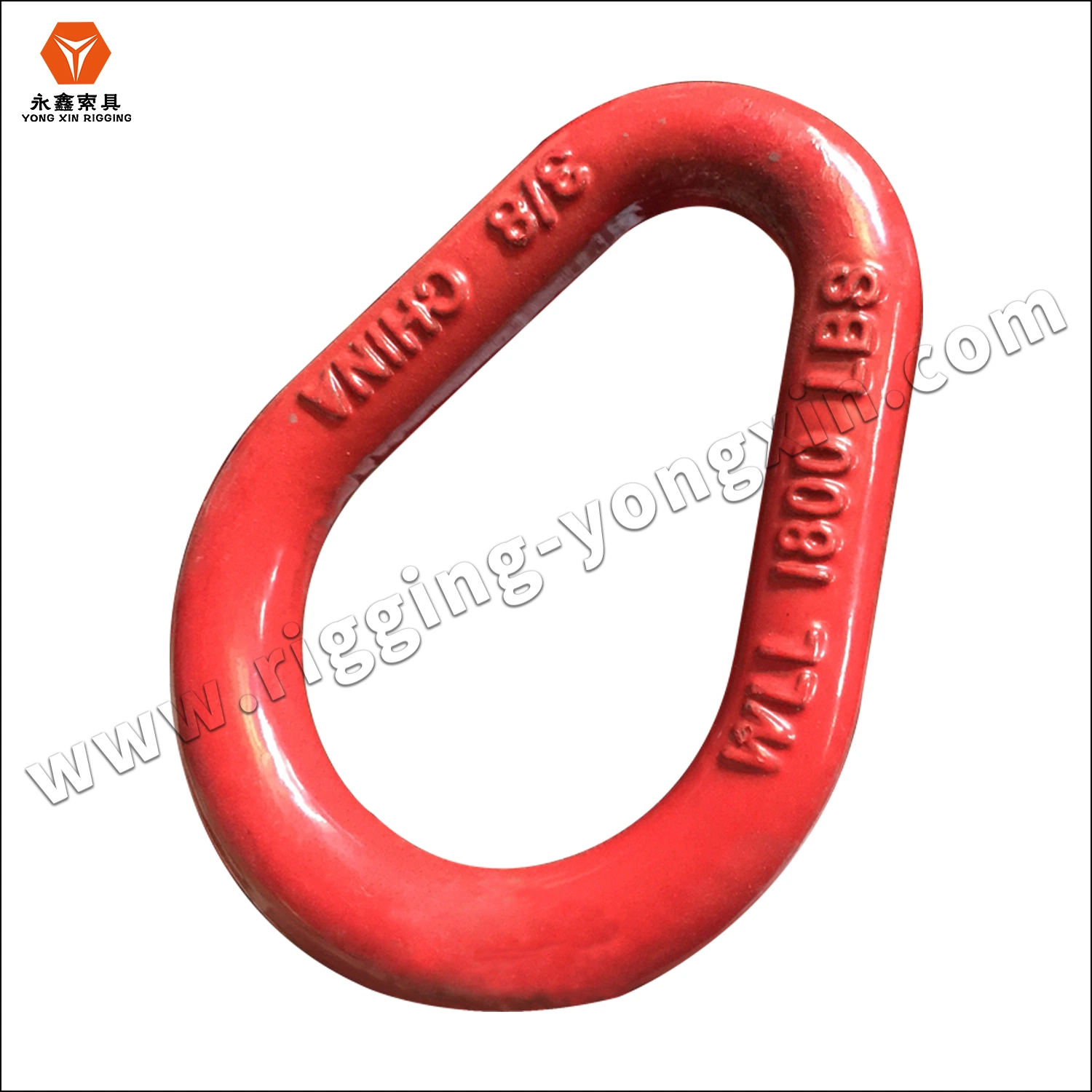 Manufacturer Direct Weld and Weldless Alloy Steel Forged Pear Shape Master Lifting Link for Chain