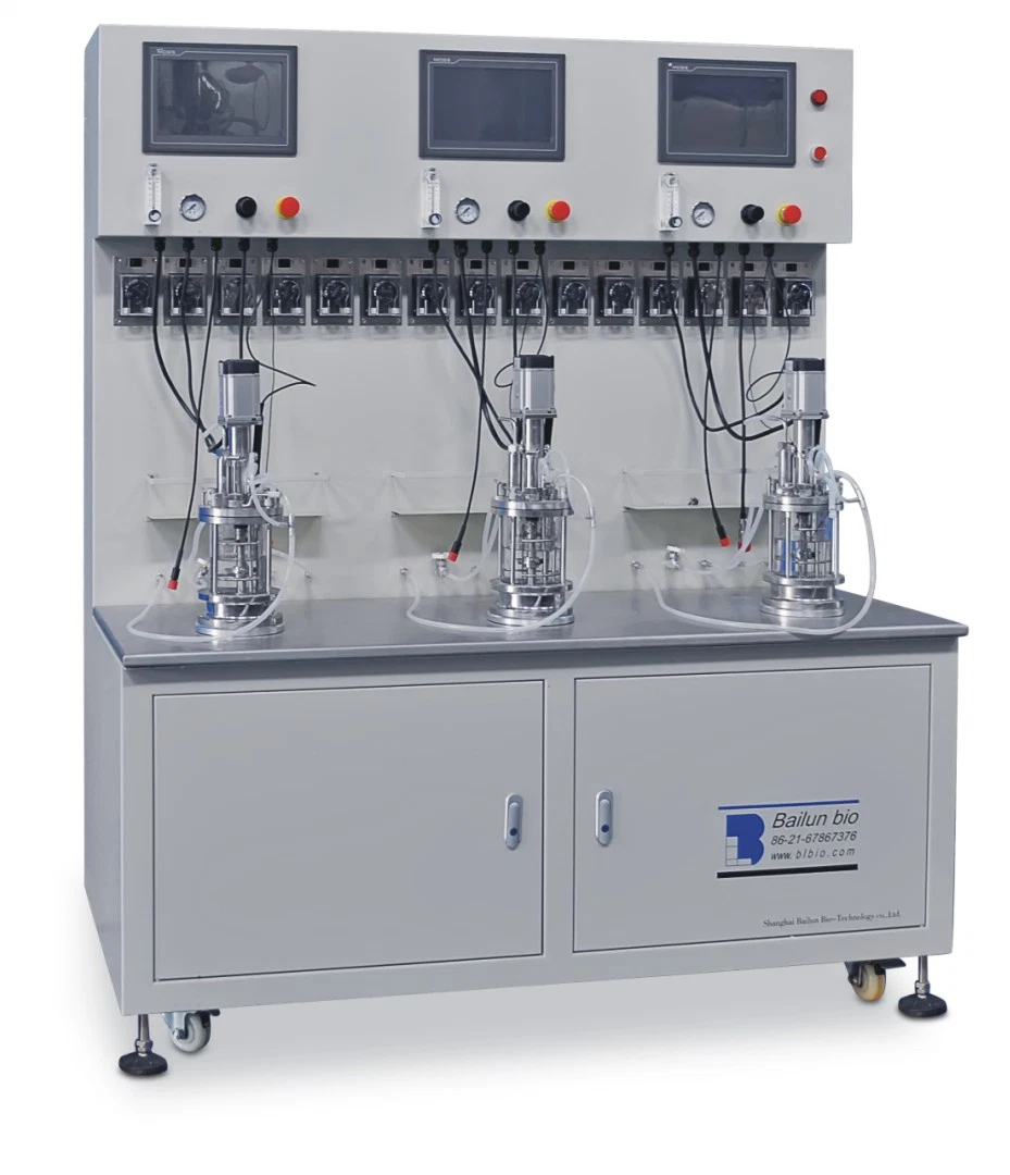 Yeast Laboratory Scale Glass Bioreactor Automatic Equipment