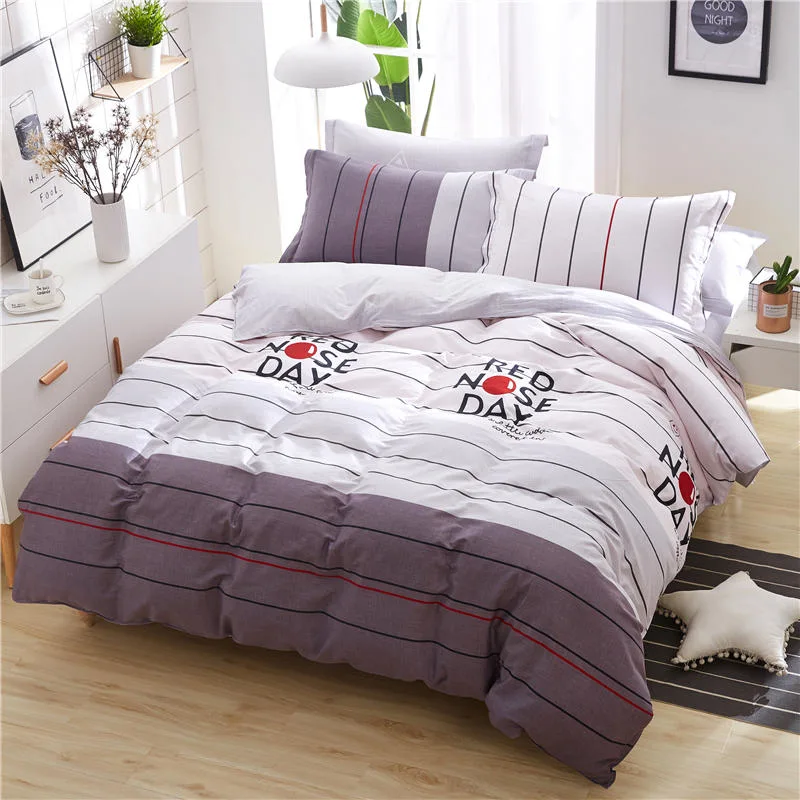 Korean Style 8PCS Home Sense Queen Size Flower Design Polyester Set Bedding
