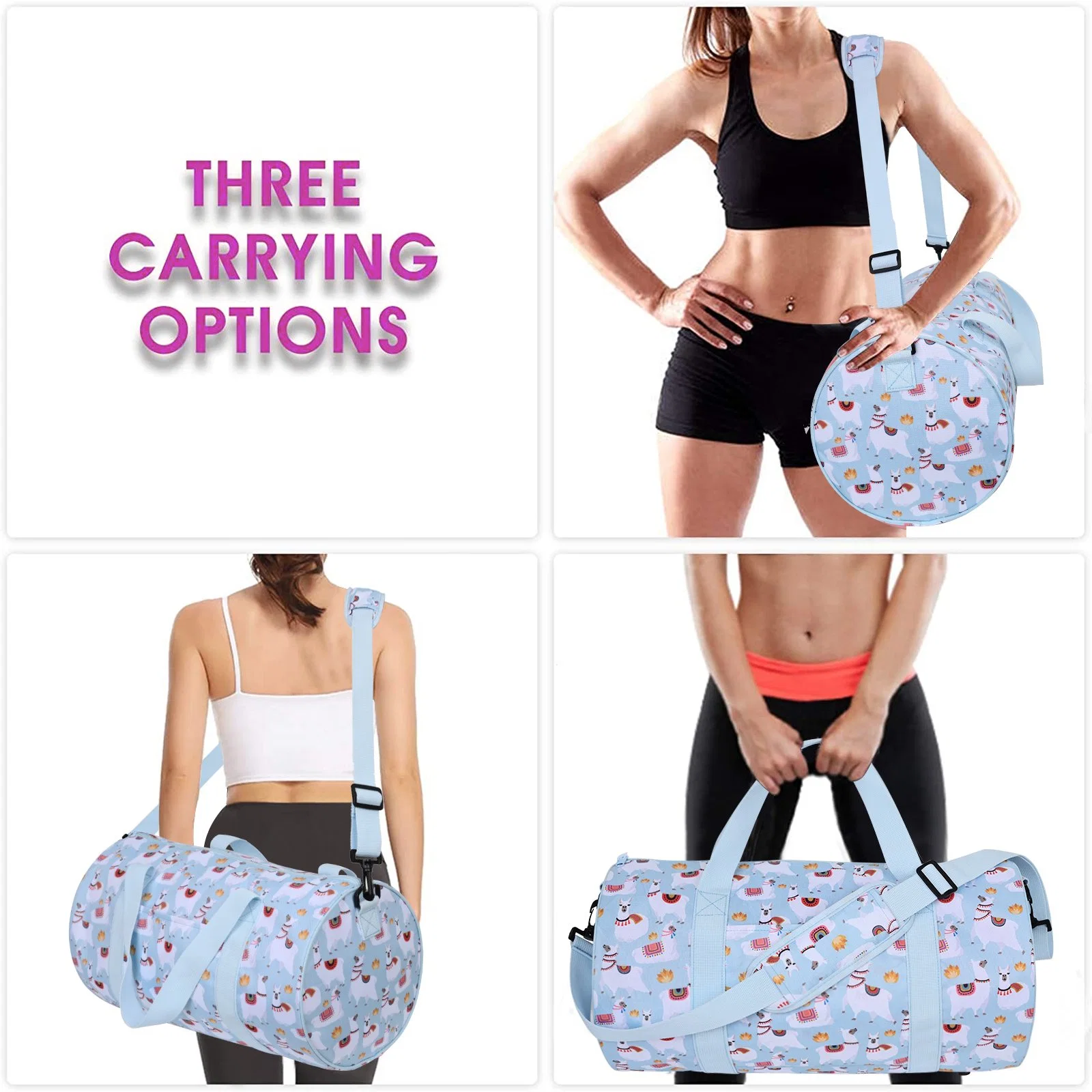 Sac à main pour femmes, sac de voyage sportif décontracté multifonctionnel pour femmes, grand sac à bandoulière à capacité élevée.