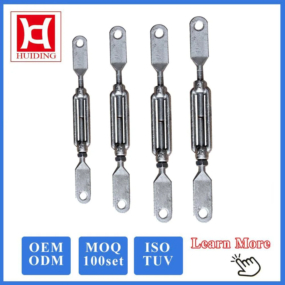 Huiding M16 Large Heavy Duty Cable Stainles Steel Eye to Eye FF Turnbuckle for Sale