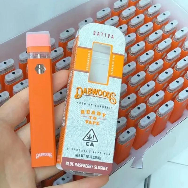 Großhandel 1 Gram Dabwood Einweg Vape Bar Box Verpackung Wiederaufladbar Batterie dick Öl E Zigaretten leere Vapes