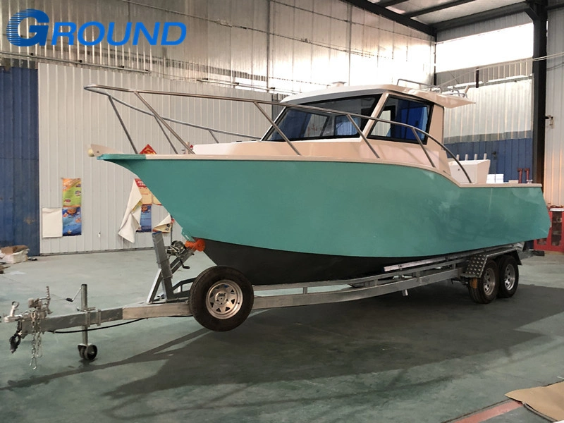 28FT 8.60m All-Welded Front Cabin Aluminum Leisure Fishing Boat