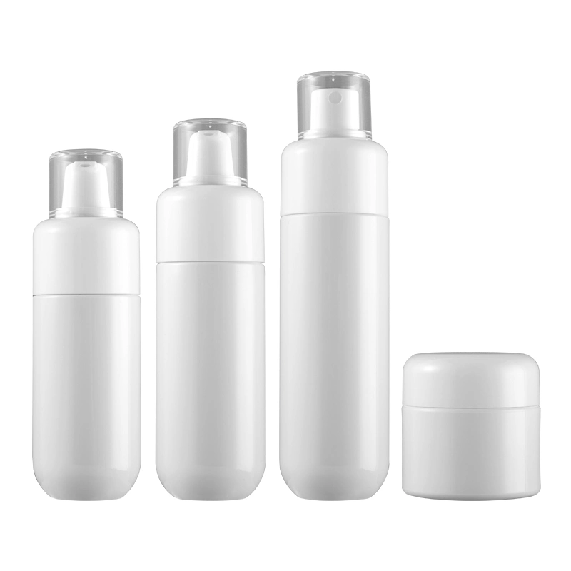 White Pet Lotion Bottle Set