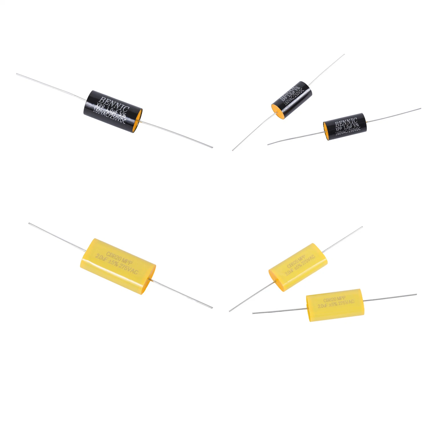 Factory Price Axial Capacitor 4.7UF150VAC 4.7UF250VAC Audio Capacitors Can Be Customized