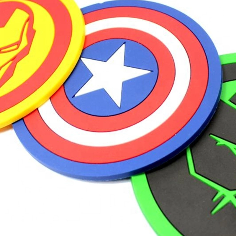 Wholesale/Supplier Cartoon Cup PVC Silicone Coaster Set for Drink