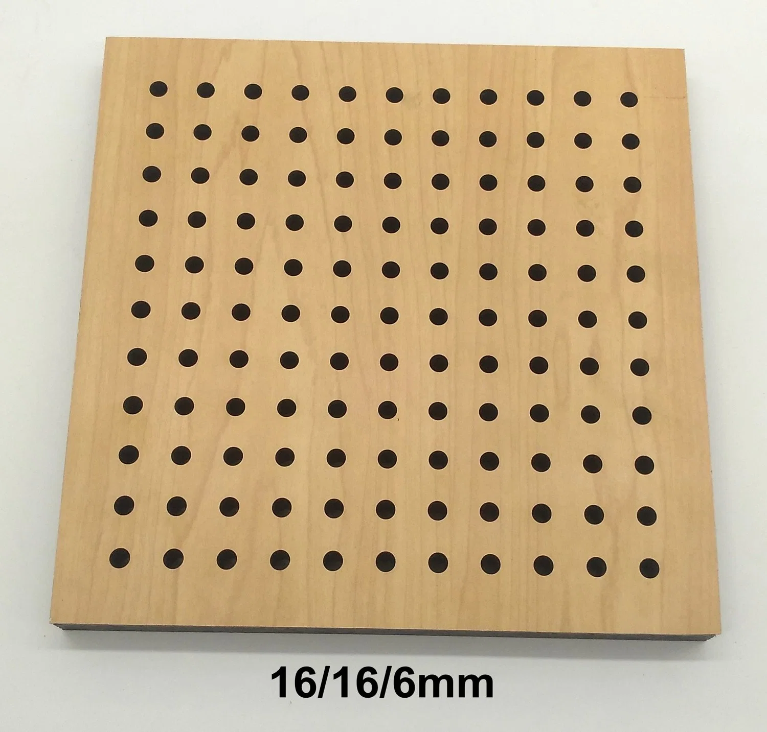 16/16/6mm Perforated Acoustic Panel Indoor Building Material Sound Proof Interior Decorated