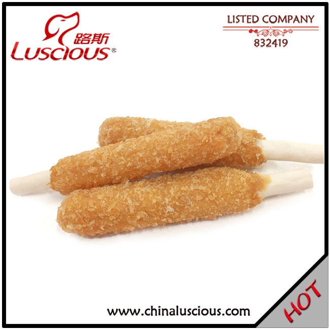 Sabor a pollo salchicha con el cuidado dental Stick Comida para perros mascota Snack