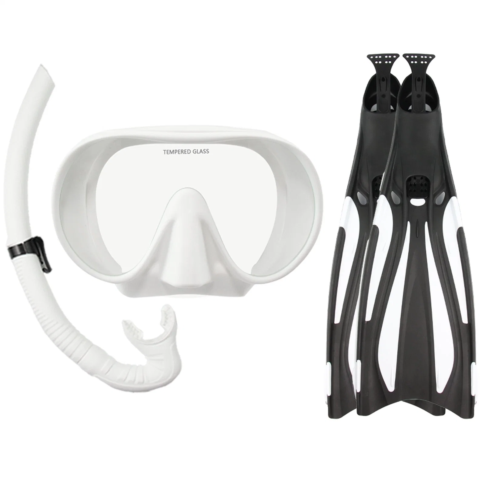 Wholesale/Supplier Diving Equipment Adjustable Swimming Fins Set Comfortable Scuba Snorkel Set Diving Mask Set