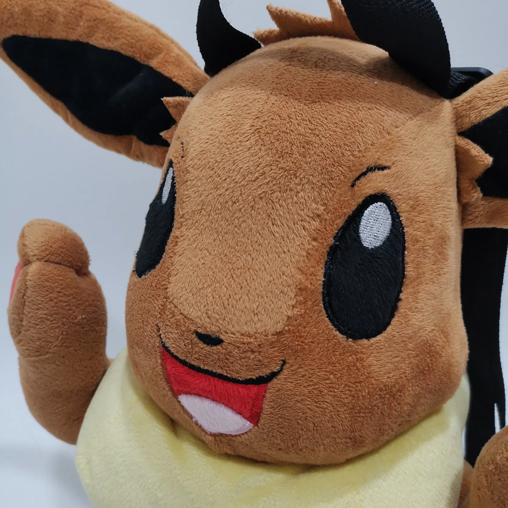 Hot-Selling Licensed Plush Toys Pokemon Series Soft Stuffed Eevee Backpack Cute Bag Gift for Kids