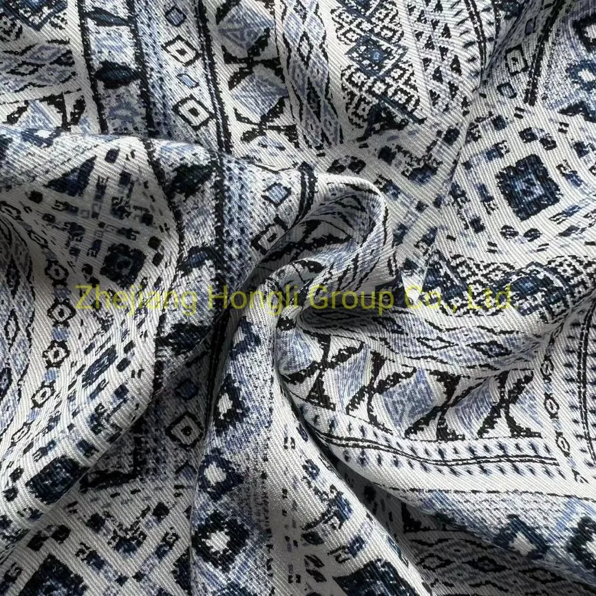 100% Viscose Printed Woven Fabric for Garment