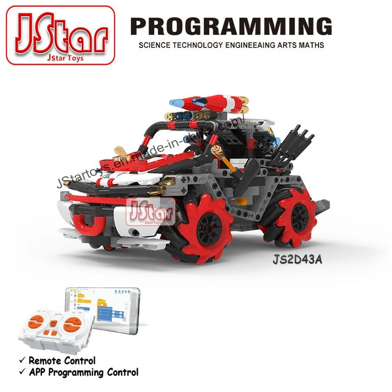 Jstar Remote Control APP Programming Control Kits Kids Bricks Blocks 546PCS Toys Stem Educational Projects Building Set Cool Engineering RC Tracked Cars Gifts
